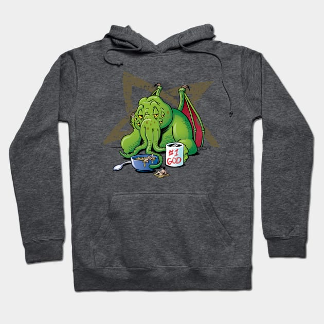 Cthulhu Awakens...Slowly Hoodie by jwrightbrain